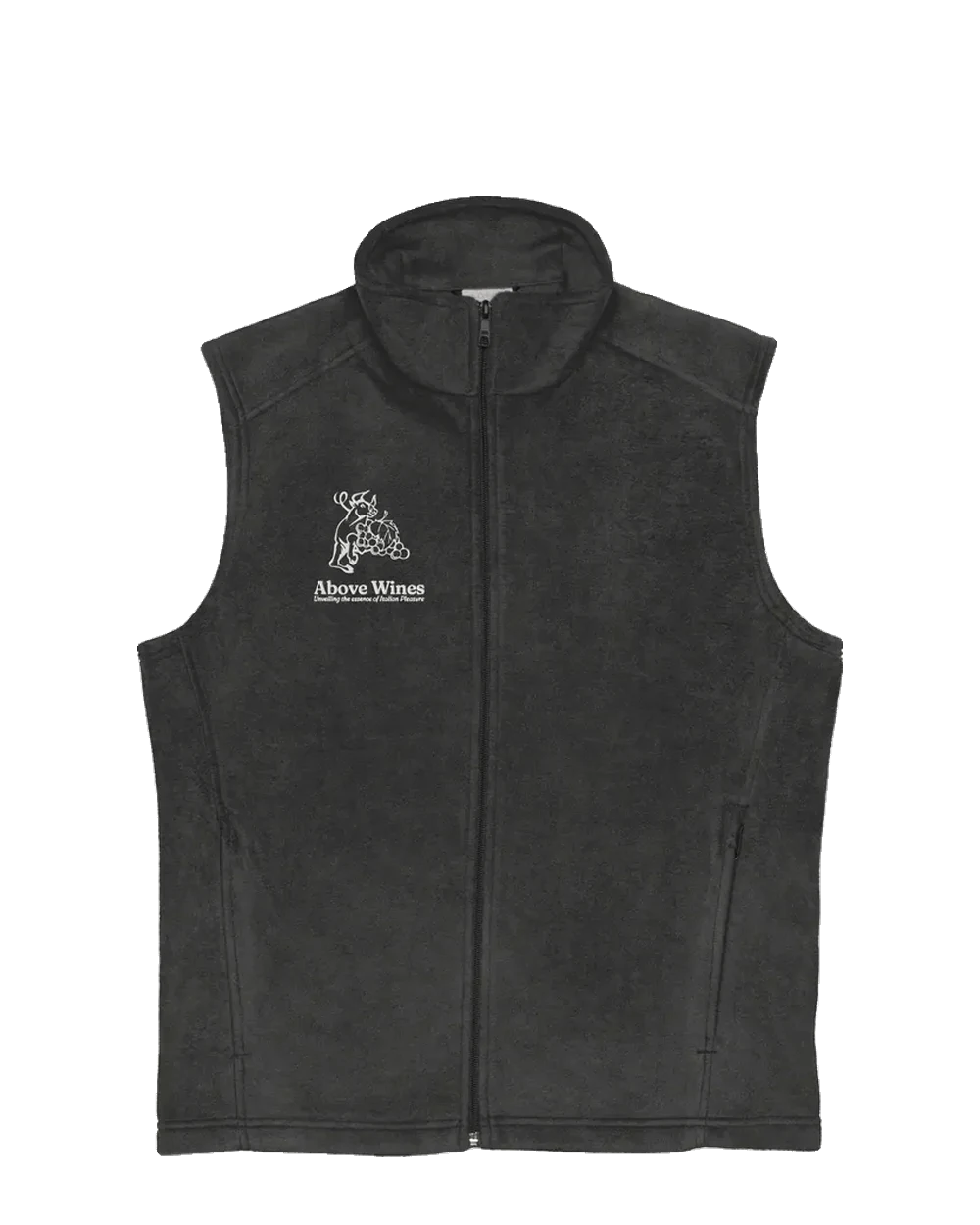 Above Wines Above Wines Men’s Columbia fleece vest Gray
